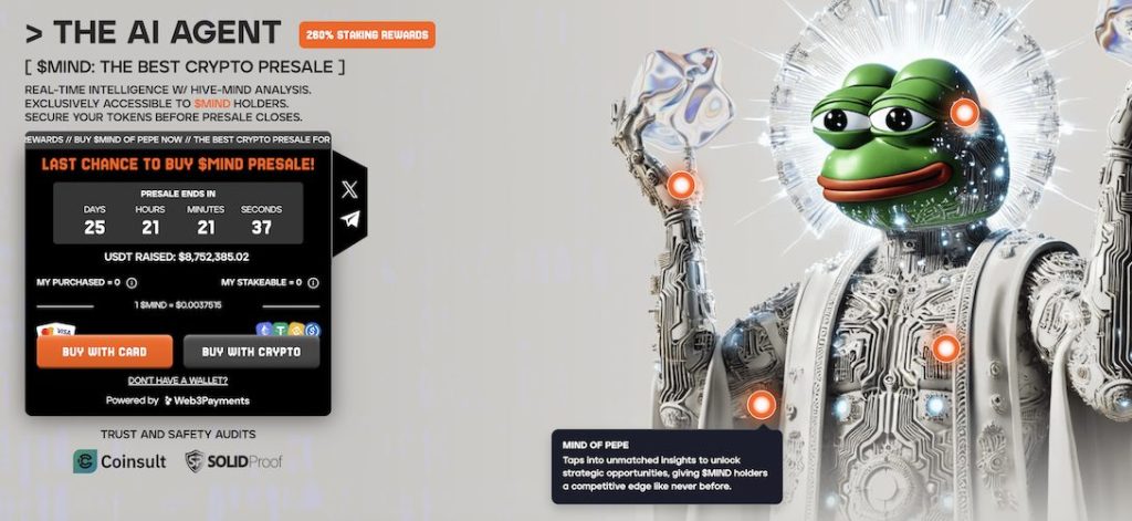 Mind Coin subscription interface